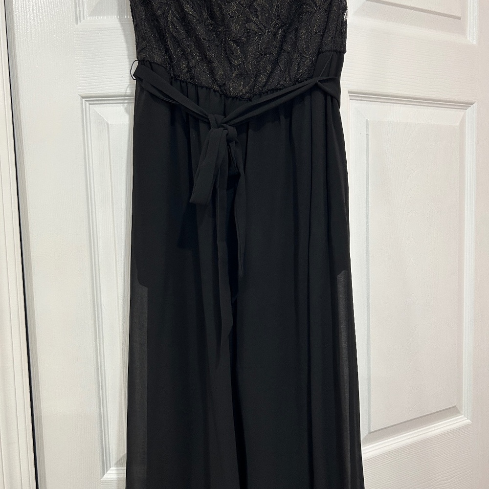 Heart & Soul black strapless jumper size large